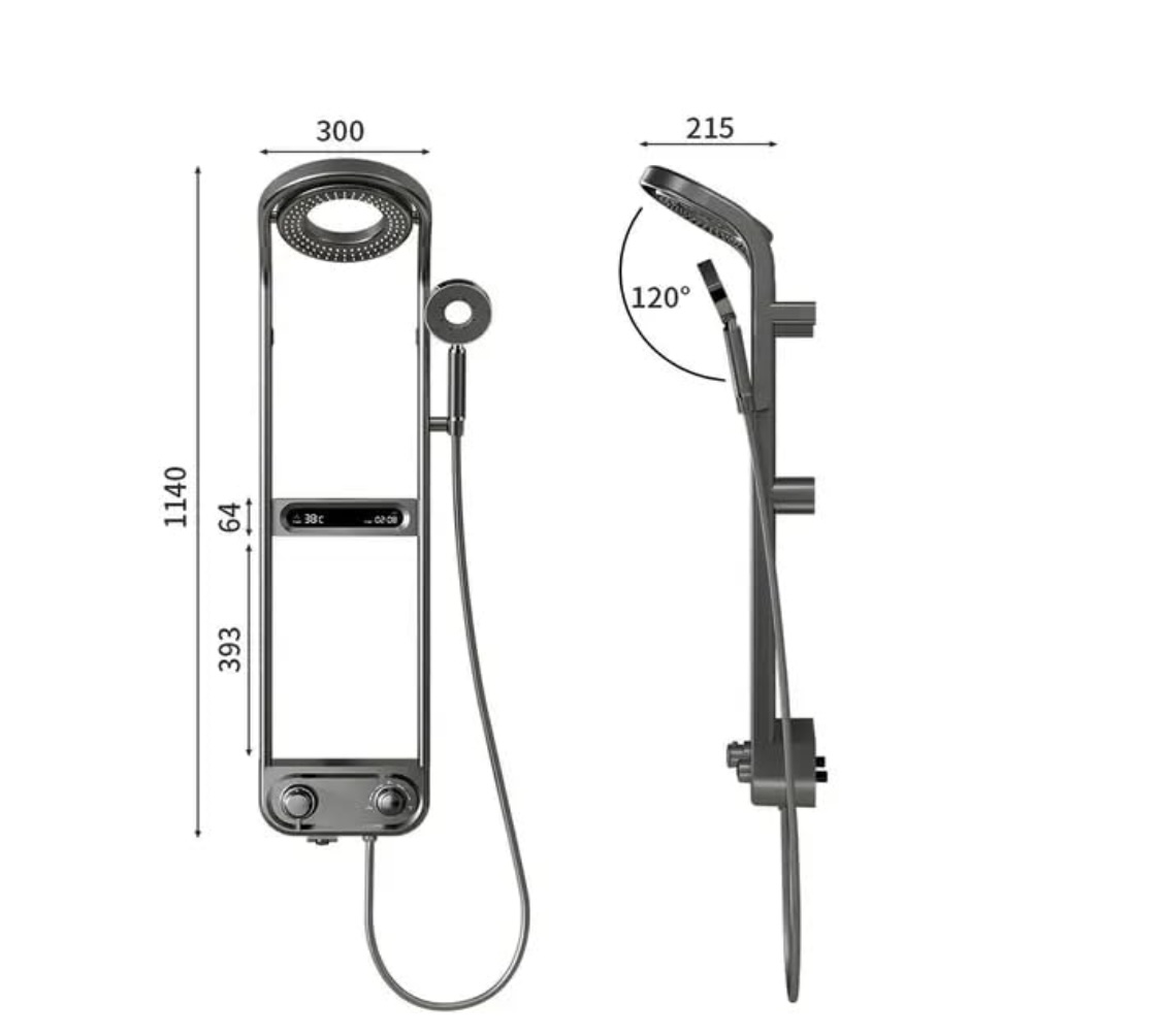 Ducha Smart Aurelia display temperatura - Imagen 3