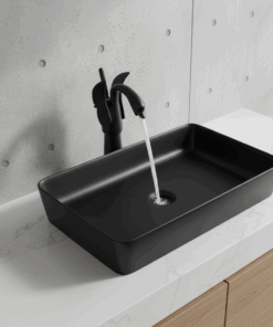 Bacha de Baño Zafira Rectangular 60 cm Negra