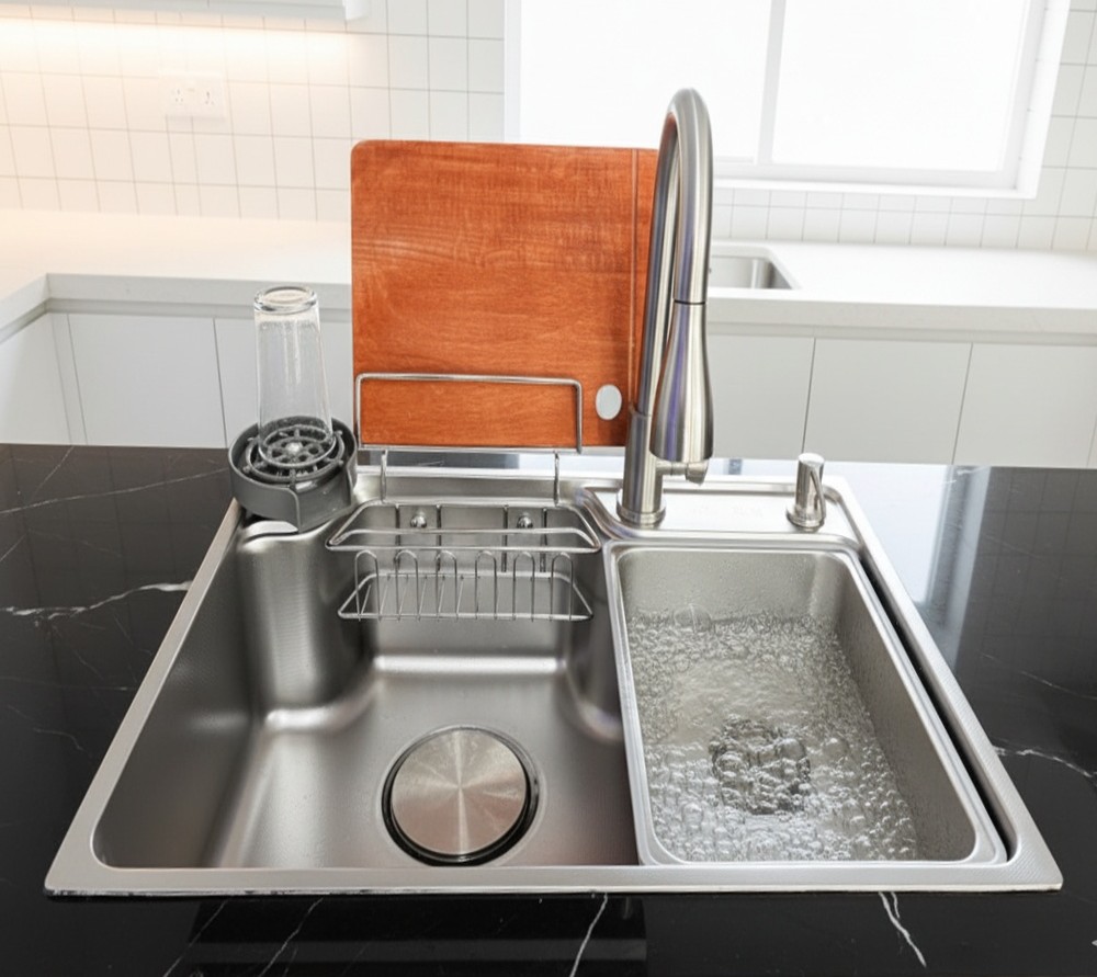 Bacha de Cocina Silver Ona 78 x 46 cm