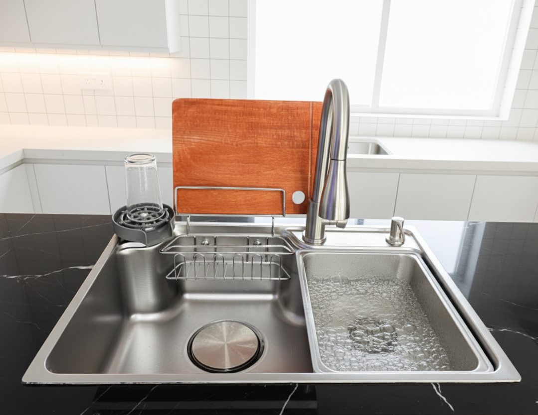 Bacha de Cocina Nova 68x46 cm Plateada