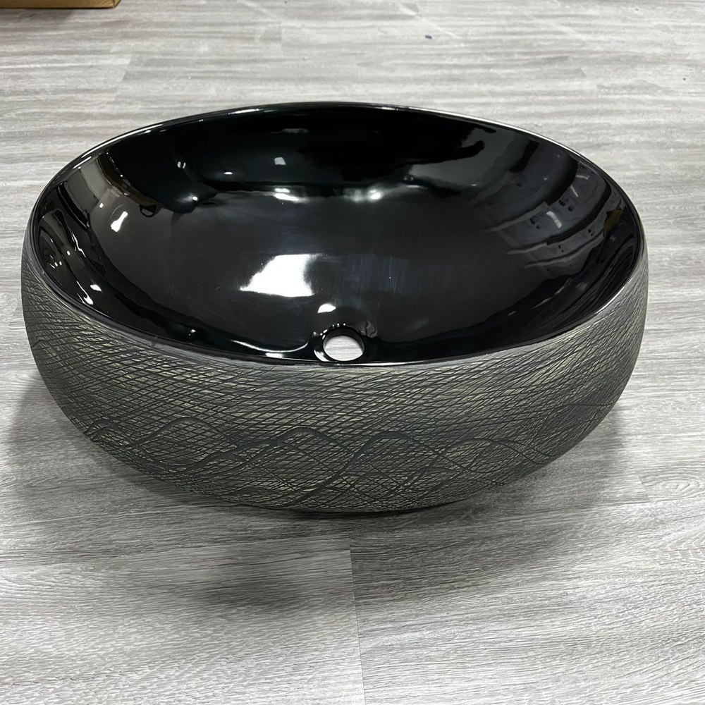 Bacha de Baño Bachouse Ovalada 60 cm Negra - Imagen 2
