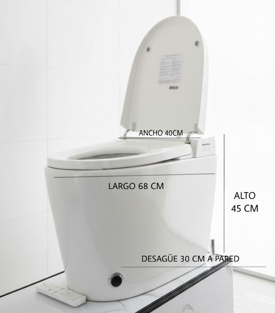 Inodoro Inteligente Alta Gama con Bidet Blanco - Imagen 5