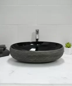 Bacha de Baño Bachouse Ovalada 60 cm Negra