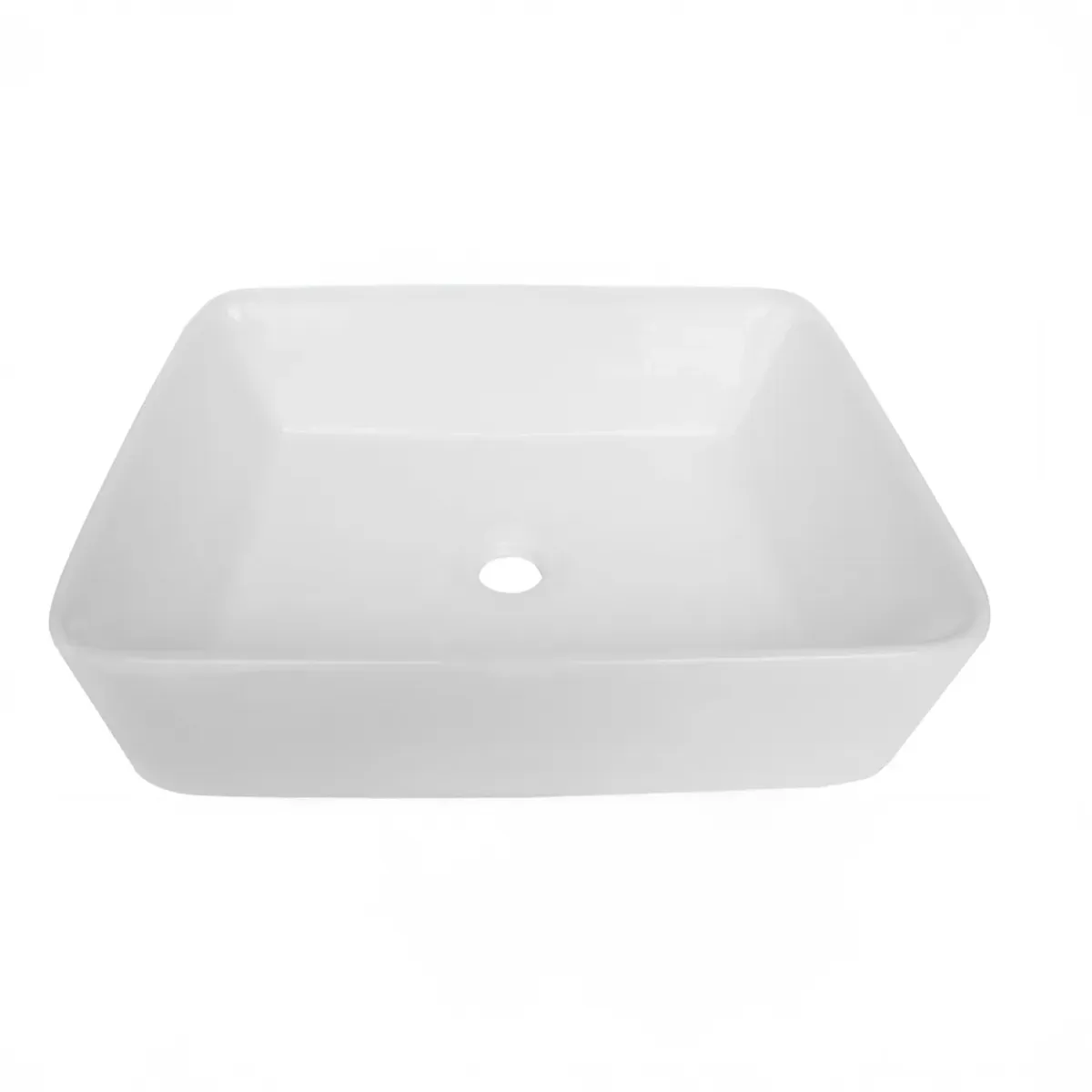 Bacha de Baño Clean Rectangular 55,5 cm Blanca - Imagen 3