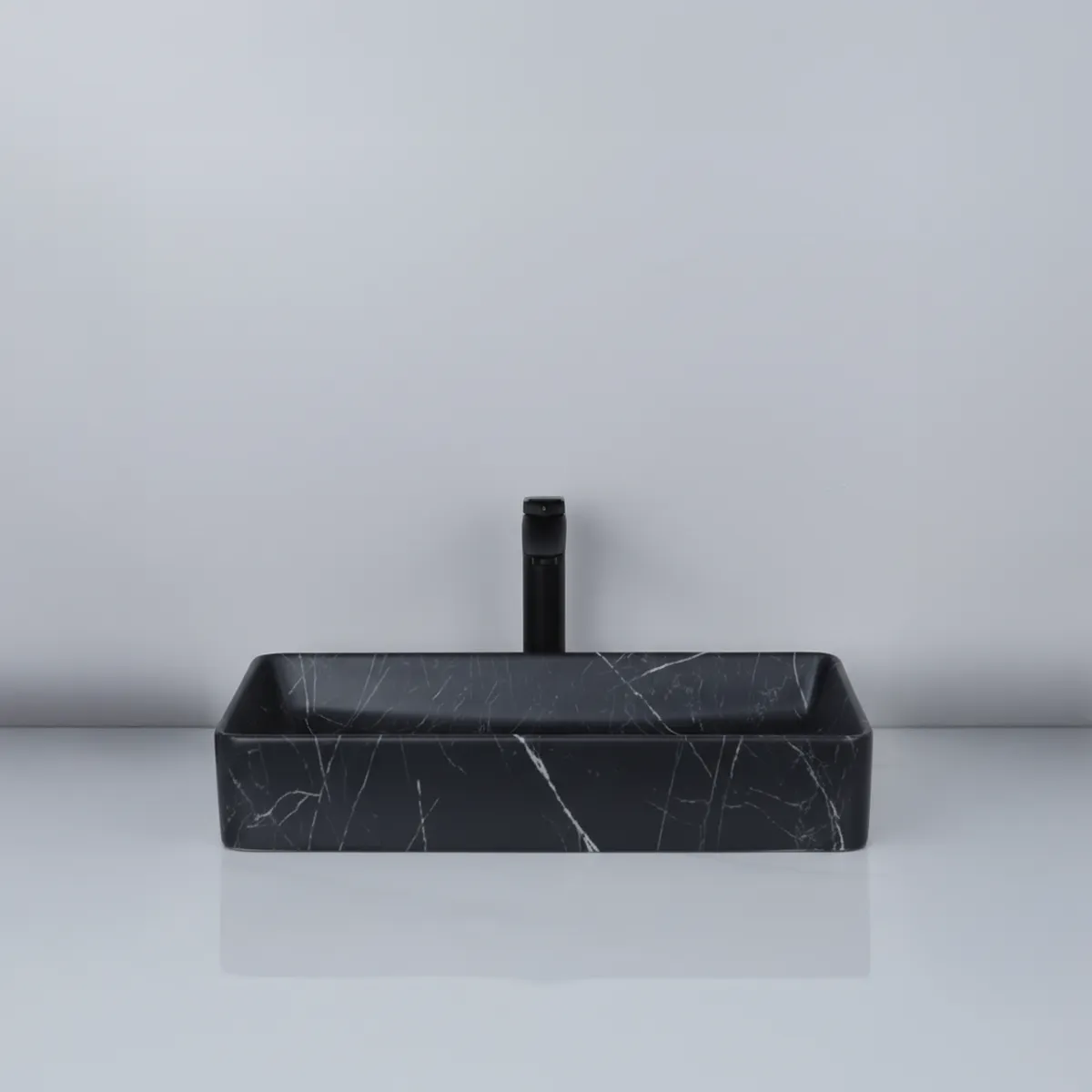Bacha de Baño Inna Rectangular 60 cm Negra