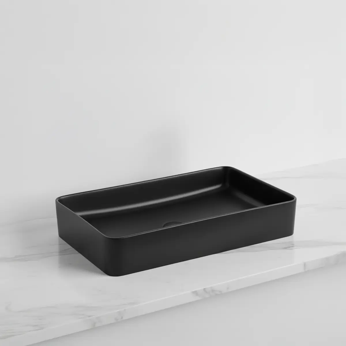 Bacha de baño negra Zafira 60x34x11 cm – diseño moderno TIERI