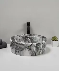 Bacha de Baño Runa Redonda 36 cm Gris