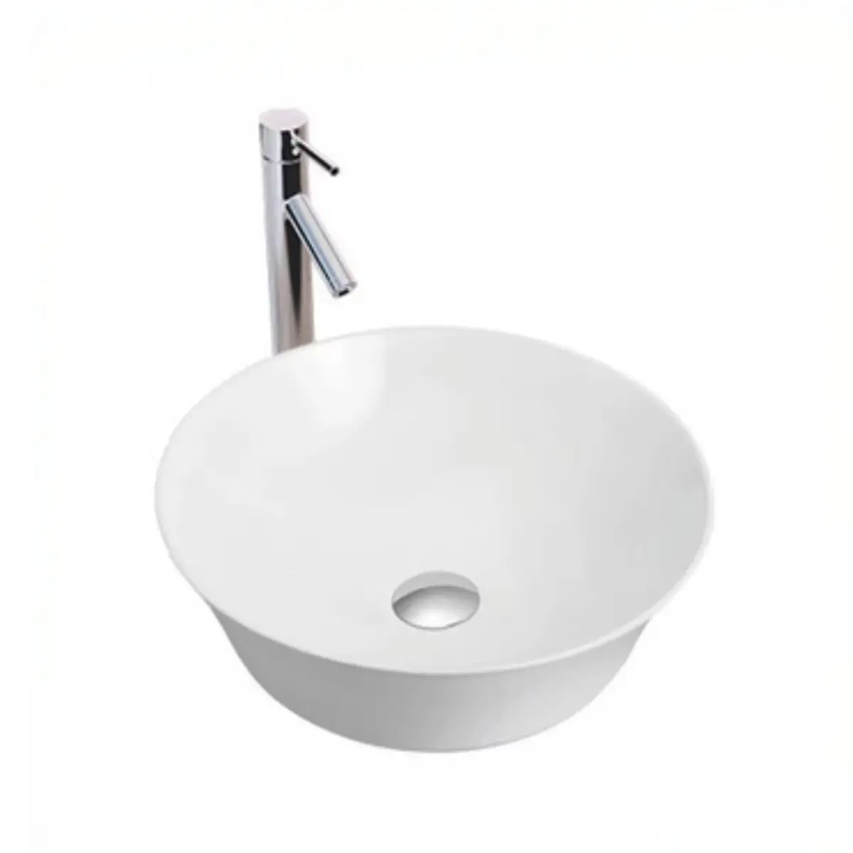 Bacha de Baño Curve Circular 40 cm Blanca