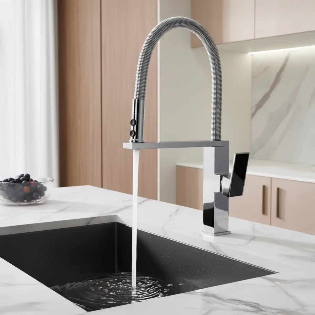 Grifo de Cocina ó Baño Turbo G Plateada