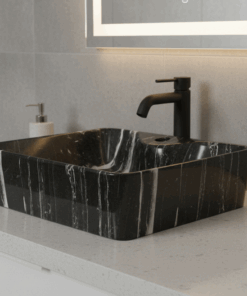 Bacha de Baño Zenit Rectangular 48 cm Negra