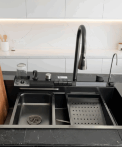 Bacha de cocina inteligente gris oscuro