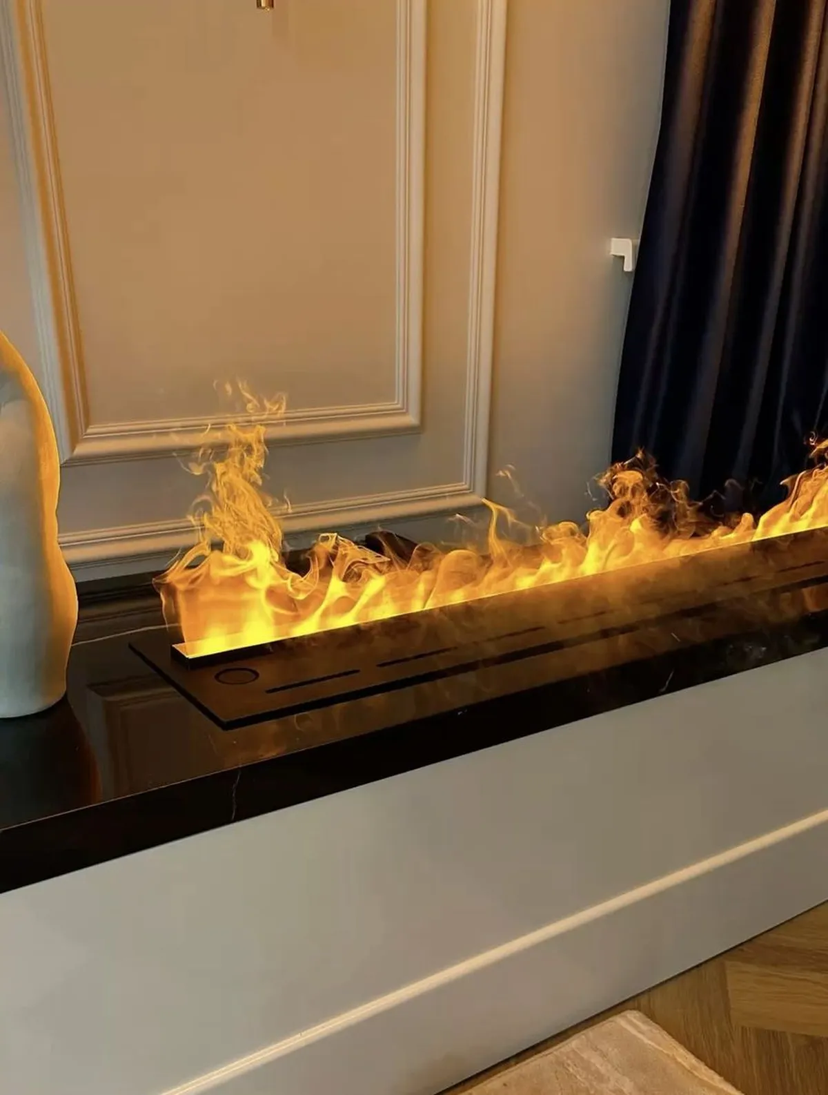 Chimenea de Vapor sin Fuego con Efecto Llama Realista