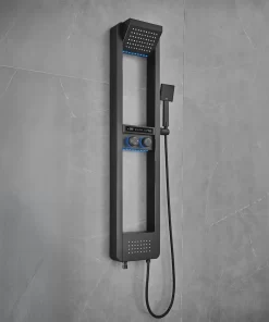 Ducha Tecno Black con Hidromasaje